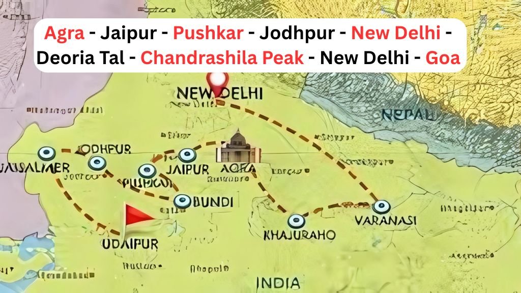 travel all over India in a month